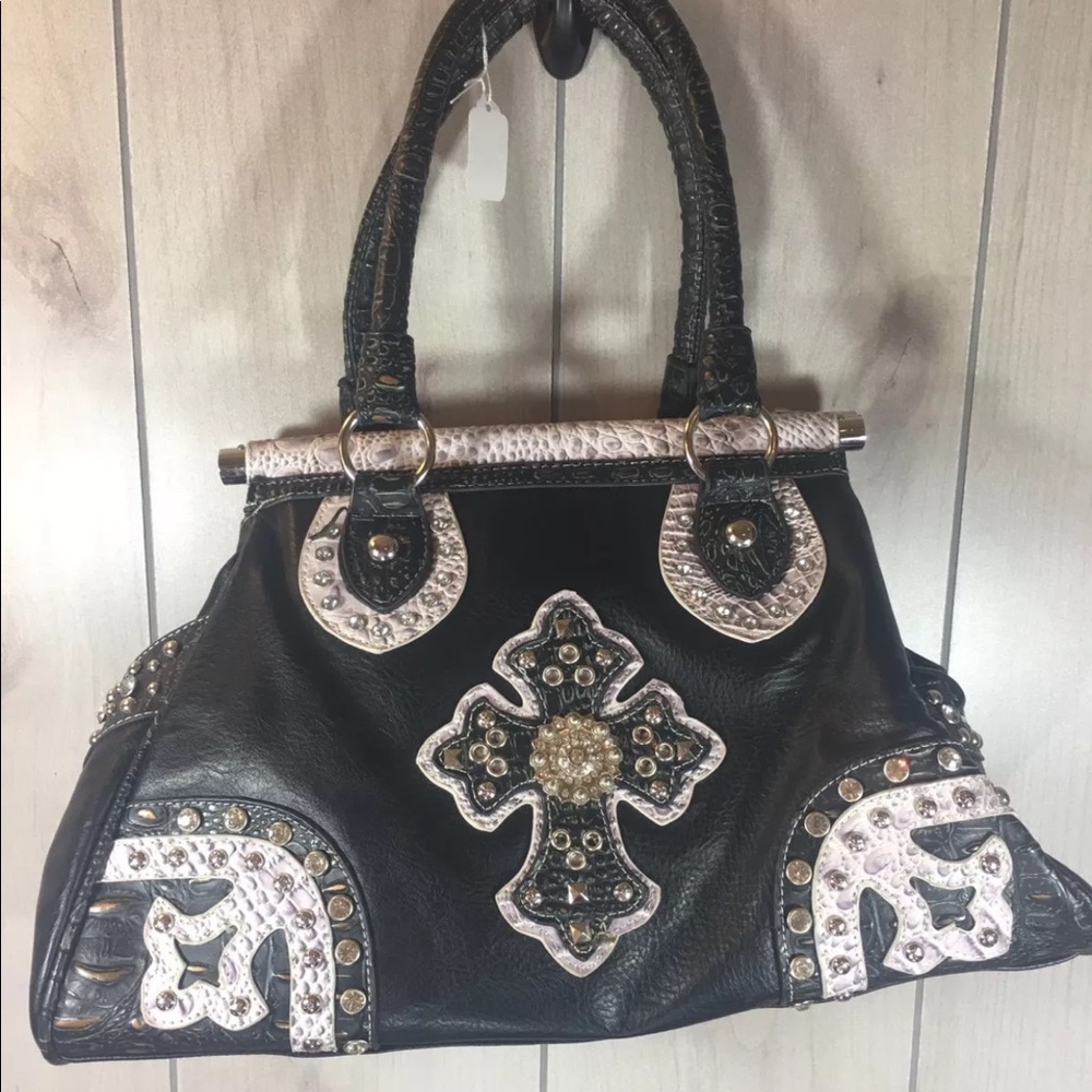 Boutique Bling Handbag EUC
